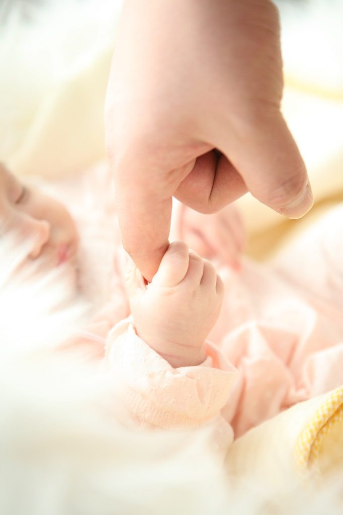 baby, hand, newborn